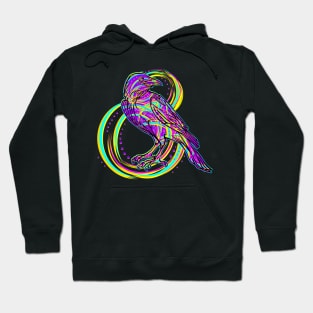 Raven Swirl Design Hoodie